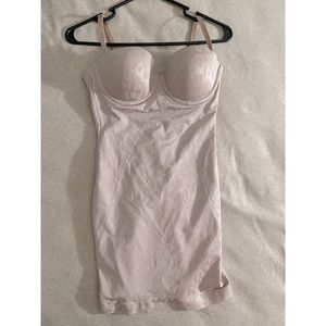 Victoria’s Secret slip /waist-sinching in blush